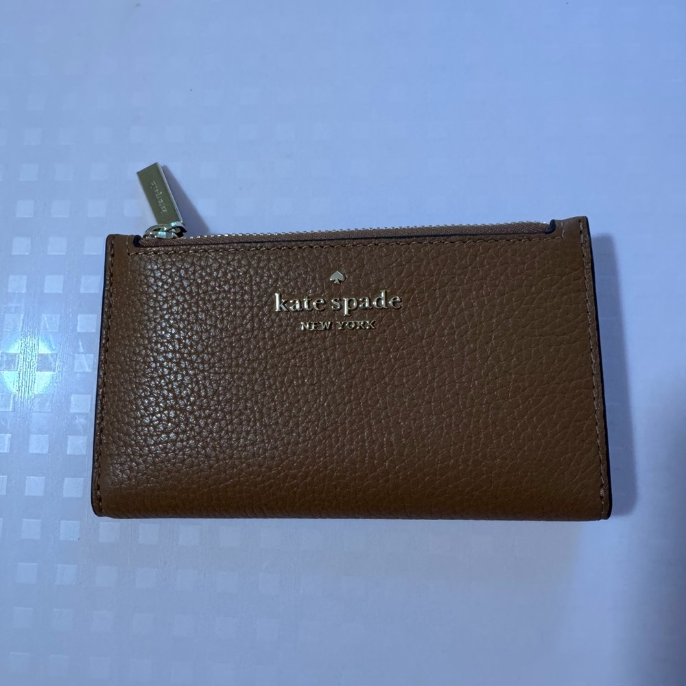 Kate Spade Tan Leather Card Holder